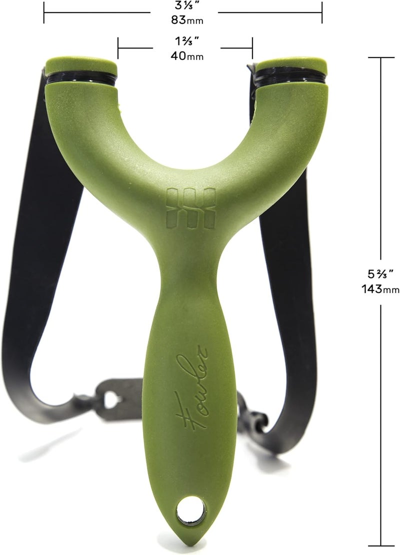SimpleShot Store Sparrow Slingshot by Zach Fowler for Hunting and Target Shooting, with Ammo, Bands, and Spinner Target - Image 3
